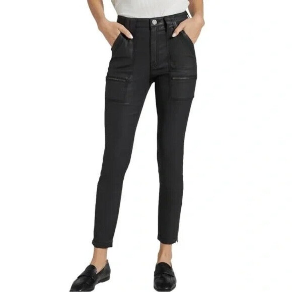 Joie Womens Size 27 Black Park Skinny B Coated Jeans NEW No Tags